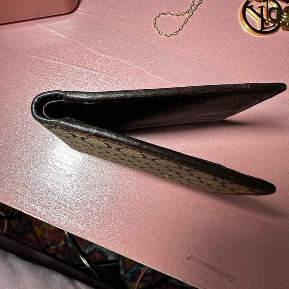 CELINE Macadam Canvas Leather Bifold Wallet Purse Men - Picture 9 of 16